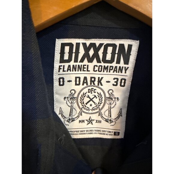 Dixxon Flannel Co. O-Dark-30 Navy Plaid Flannel Shirt S - Picture 2 of 7